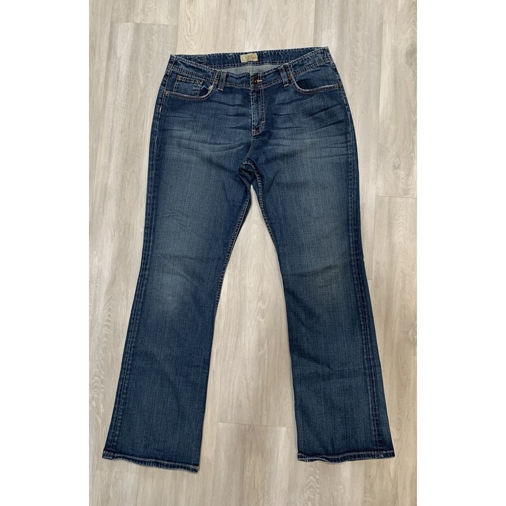 Buckle Women's Boot Cut Jeans - Dark Blue